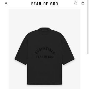Men’s Fear Of God Essentials Tee-Black